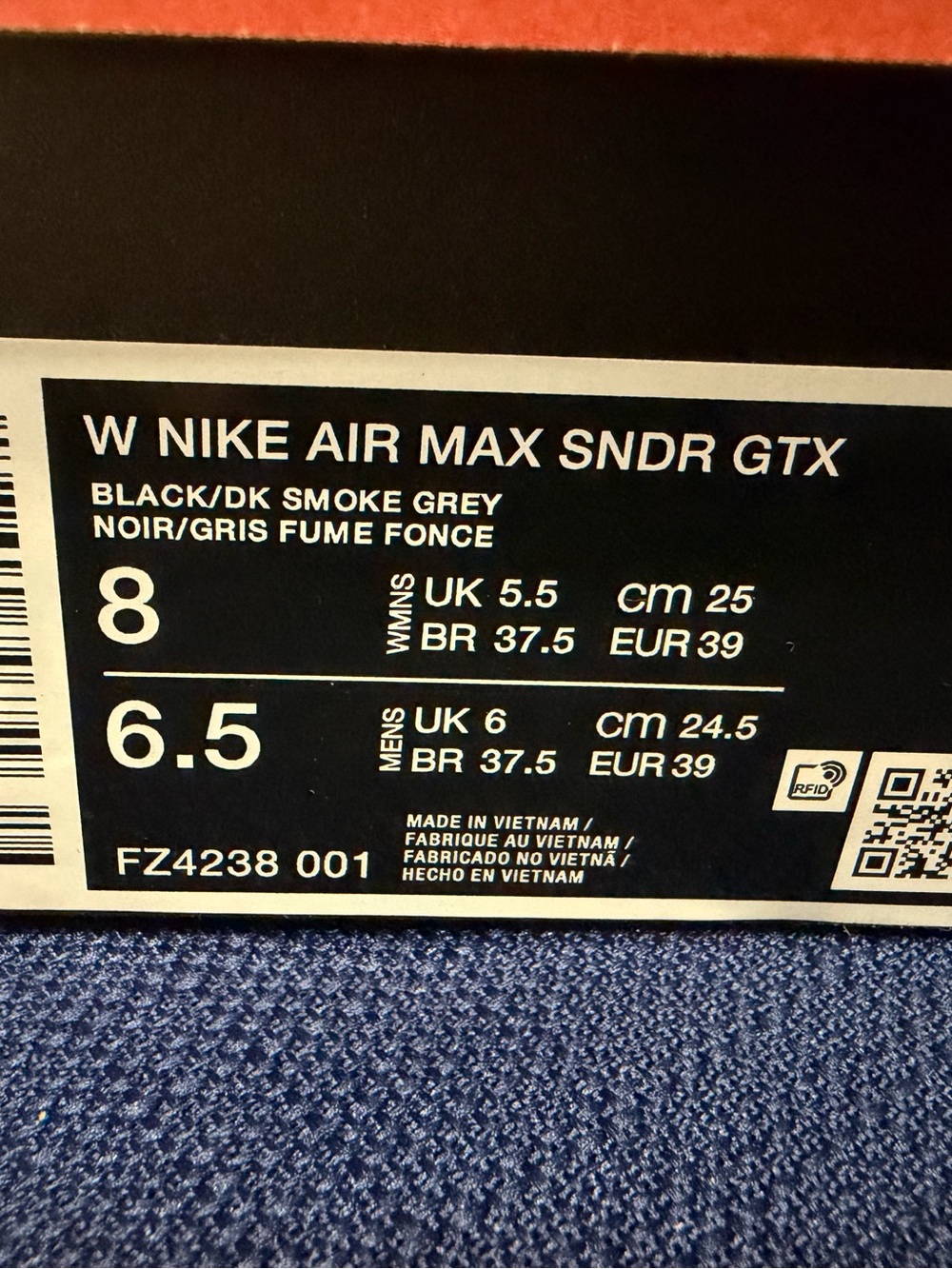 Women’s Nike air max sndr gore-Tex shoes size 8 brand new black GTX shoes - Picture 12 of 12